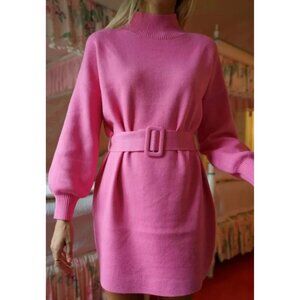 Yllw The Label Pink Coco Mini Dress Size Medium 41202